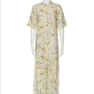 Dvf x onia medium linen dress